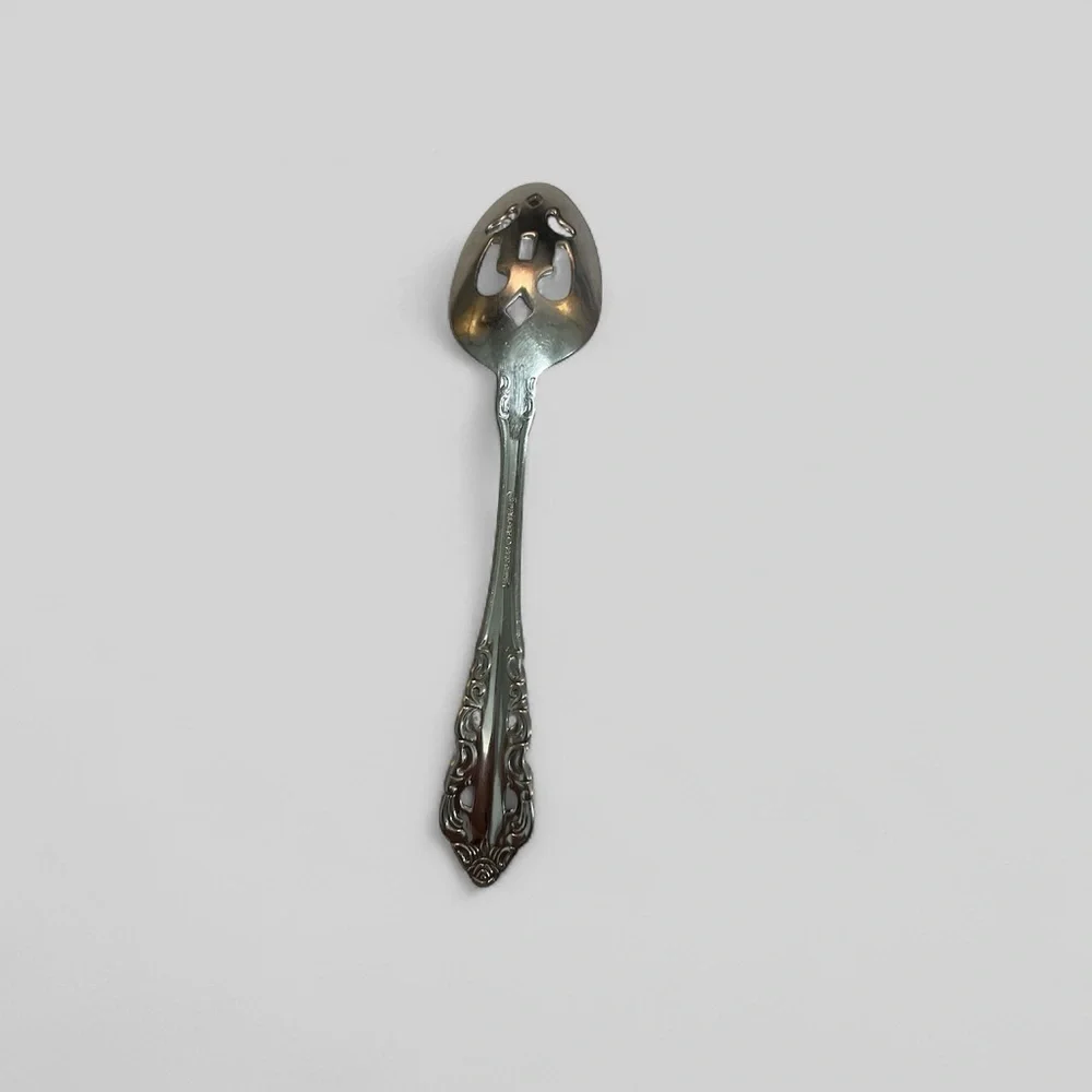 Wallace Silver Serving Spoon Slotted